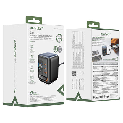 ACEFAST Z10 100W GaN 4-PORT DESKTOP POWER STATION BLACK