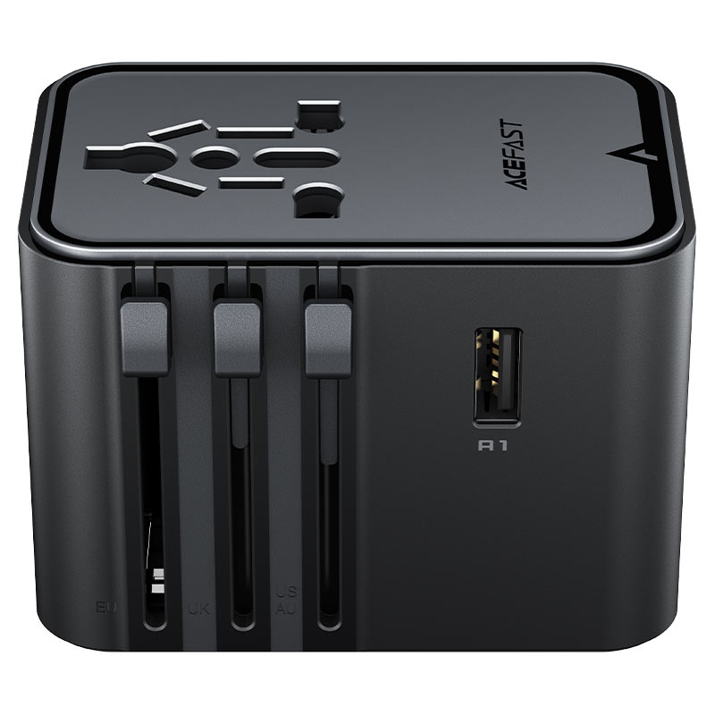 ACEFAST Z8 PD45W GaN 5-PORT TRAVEL ADAPTER BLACK