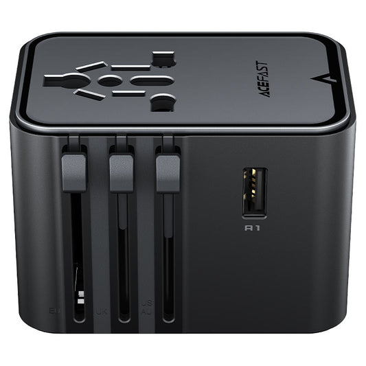 Acefast Z8 PD45W GaN 5-Port Travel Adapter Black