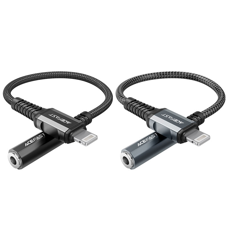 Acefast C1-05 lightning to 3.5mm aluminum alloy jack adapter  (0.18M)