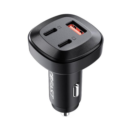 Acefast B3 66W 3-Port Car Charger Black