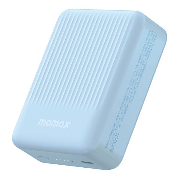 Momax Q.Mag Minimal 2 10000 mAh Magnetic Wireless Battery Pack (IP123) Blue