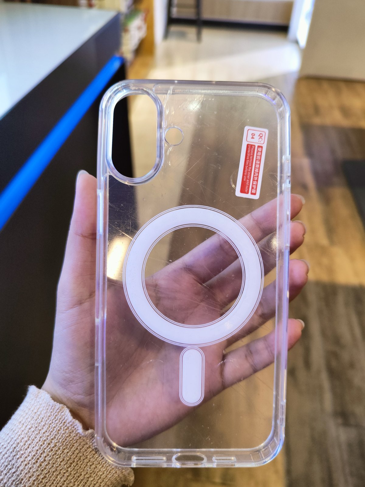 Goospery Magsafe Jel Hard Case for Iphone 16 Series Clear