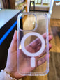 Goospery Magsafe Jel Hard Case for Iphone 16 Series Clear