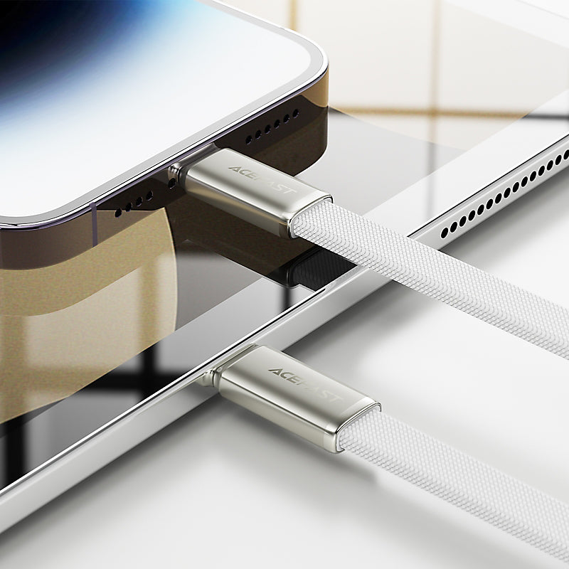 Acefast C24-01 Lightning to USB-C Cable (1.2M) White