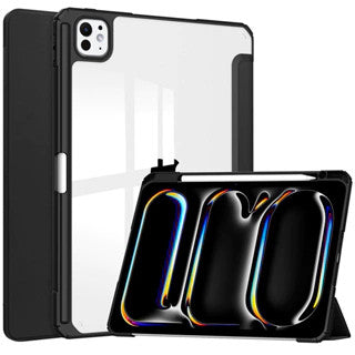 Silicone Clear Flip Cover Case For iPad Pro 13 Inch