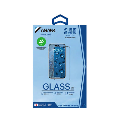 Anank 2.5 Reinforced Glass for iphone 16 Black series