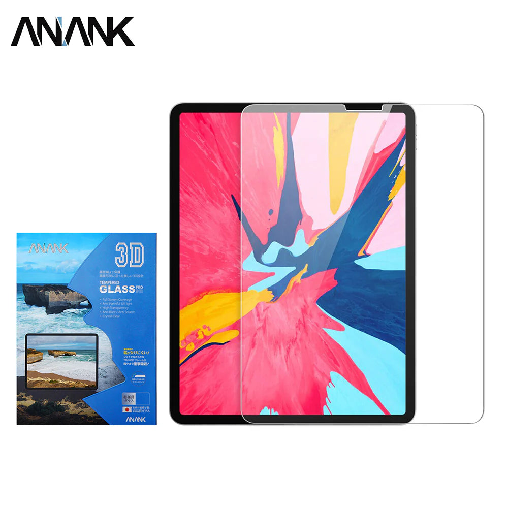Anank 3D Glass for Ipad Pro 11 Inch / 12.9 Inch / 13 Inch Clear
