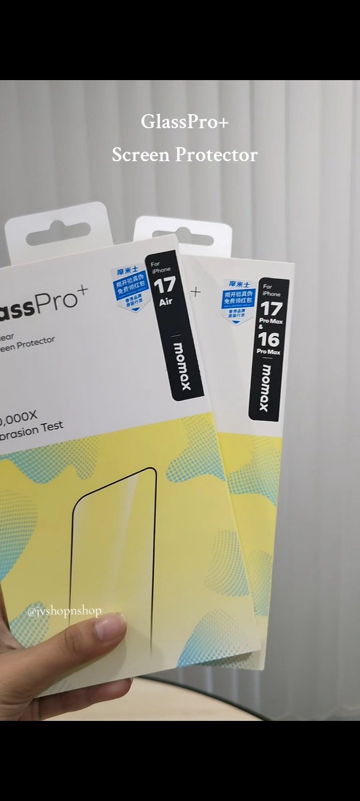 Momax Glass Pro Plus 0.3MM Premium Tempered Glass for iPhone Air