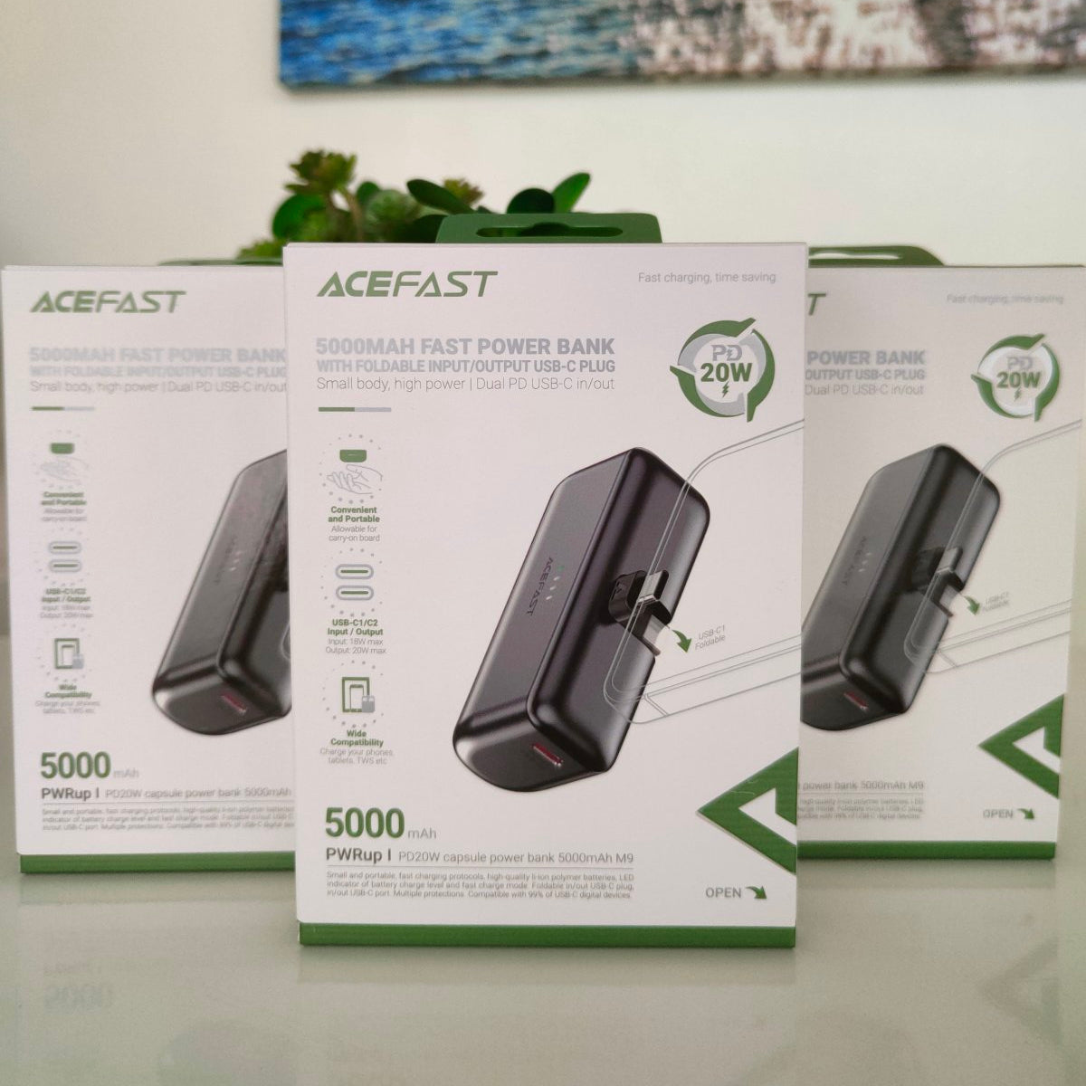 Acefast M9 5000 mAh PD 20W Powerbank Black