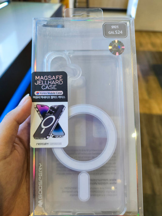 Goospery Magsafe Jel Hard Case for Galaxy S24 Series Clear