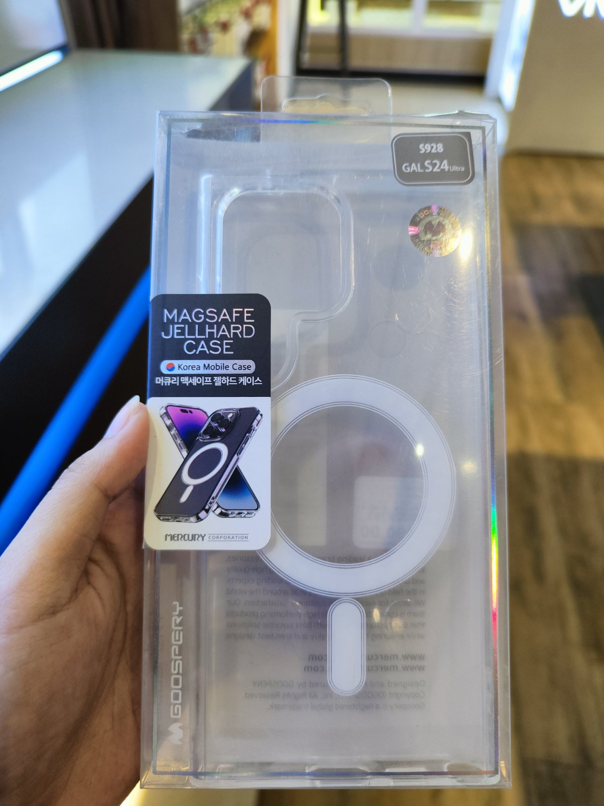 Goospery Magsafe Jel Hard Case for Galaxy S24 Series Clear