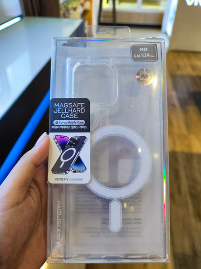 Goospery Magsafe Jel Hard Case for Galaxy S24 Series Clear