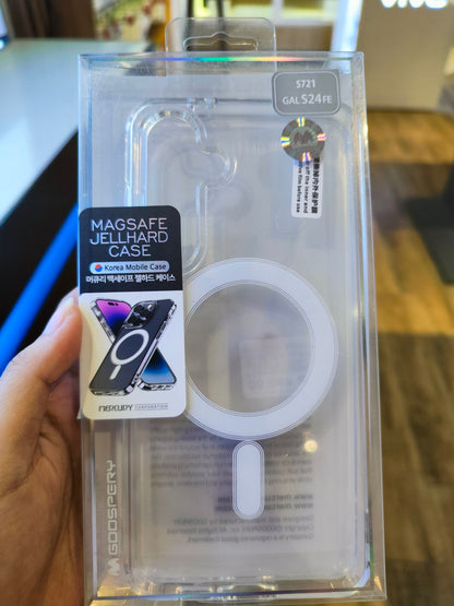 Goospery Magsafe Jel Hard Case for Galaxy S24 Series Clear