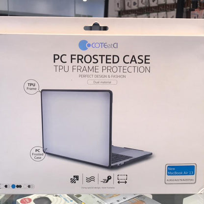 Coteci PC Frosted Case for Macbook Air 13 Inch (A1932/A2179/A2337) Black