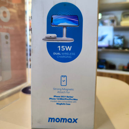 Momax Q.Mag Dual Magnetic Wireless Charging Stand (UD20)