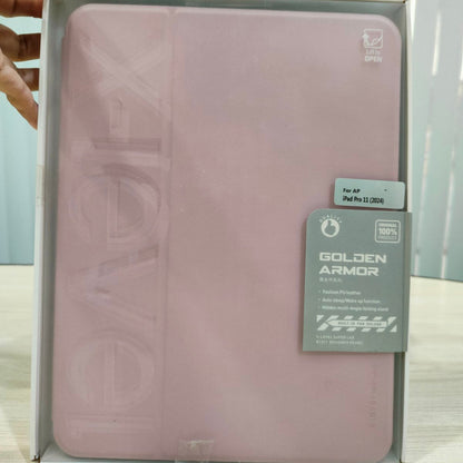 X-LEVEL GOLDEN ARMOR CASE FOR IPAD PRO 11INCH (M4) PINK