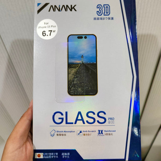 Anank Invisible 3D Edge to Edge Tempered Glass for iPhone 16 Pro