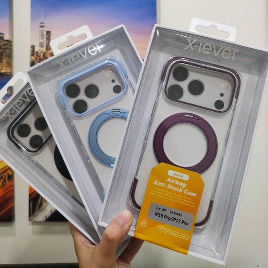 X-Level Airbag Stand Case for Iphone 17 Pro/18 Pro
