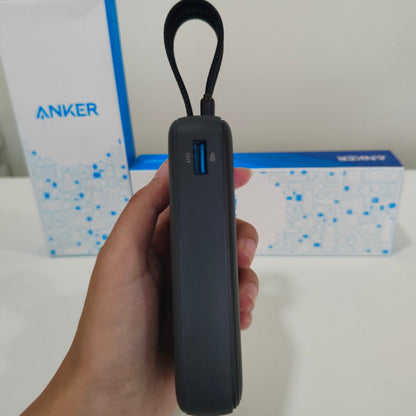 Anker Zolo 10000 mAh 30W Powerbank with Built-in Cable  (A110L) Black