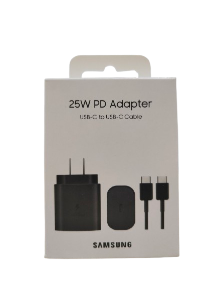 SAMSUNG 25W USB-C PD ADAPTER WITH TYPE-C CABLE BLACK
